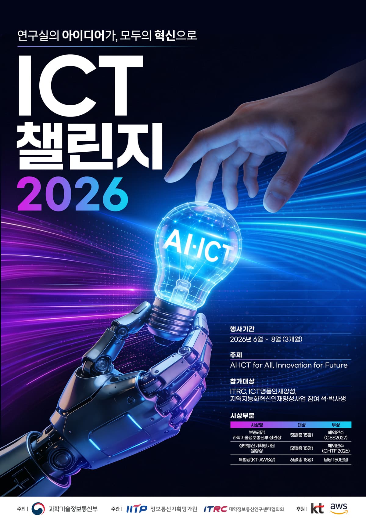 연구실의 아이디어가 모두의 혁신으로 「ICT 챌린지 2026｣