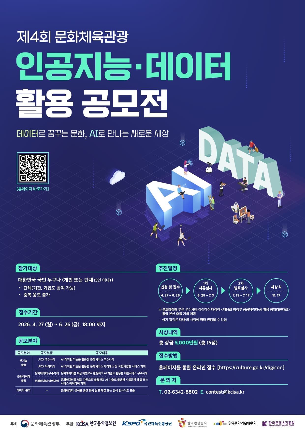 제4회 문화체육관광 인공지능·데이터 활용 공모전